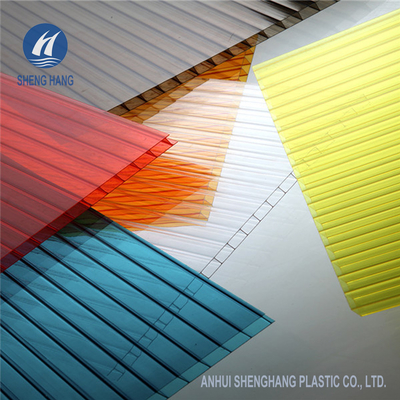 PC Hollow UV Protection แผ่นโพลีคาร์บอเนต Twinwall สีต่างๆ