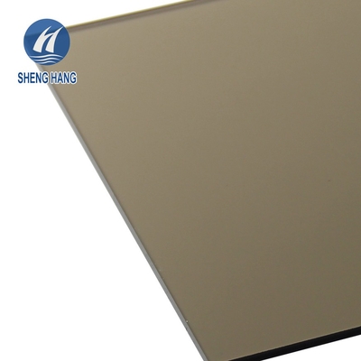 แผ่นแข็งโพลีคาร์บอเนตสีน้ำตาล SGS 2000 * 3000 มม. ASTM C177