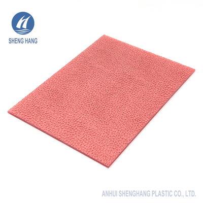 Lichee Pattern PC แผ่นแข็งโพลีคาร์บอเนตที่มีลายนูน ASTM D648 1220 * 2440mm