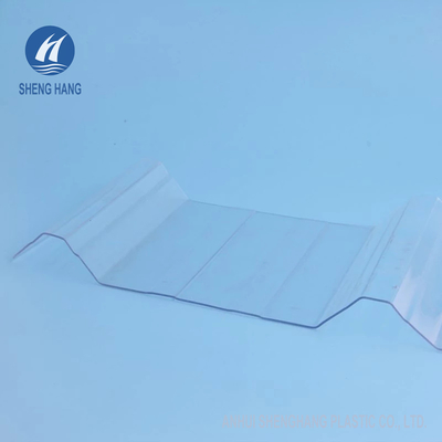 แผ่นหลังคาพลาสติกลูกฟูกป้องกัน UV 3m โพลีคาร์บอเนตสำหรับเรือนกระจก ISO