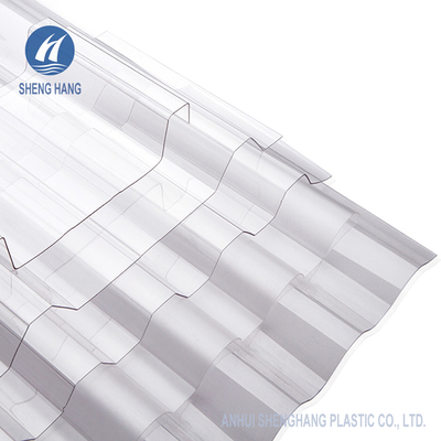 แผ่นหลังคาพลาสติกลูกฟูกป้องกัน UV 3m โพลีคาร์บอเนตสำหรับเรือนกระจก ISO