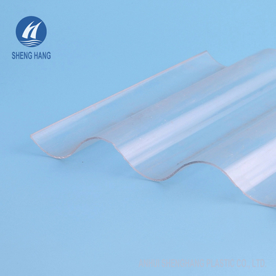 แผ่นหลังคาพลาสติกลูกฟูกป้องกัน UV 3m โพลีคาร์บอเนตสำหรับเรือนกระจก ISO