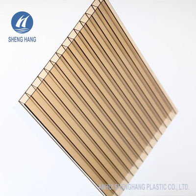 12mm Twin Wall แผ่นโพลีคาร์บอเนต Anti Fire Crack Proof