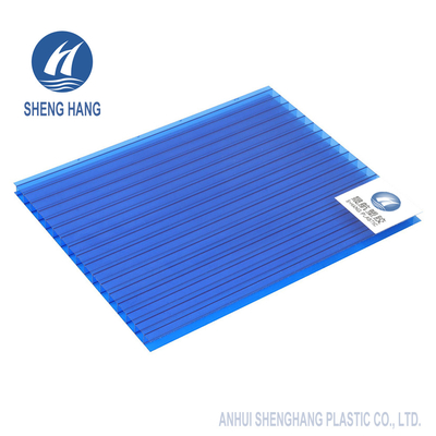 แผ่นโพลีคาร์บอเนตฝาผนังคู่ใส 2.1 * 6m PC Board Roof Coextrusion UV Proof
