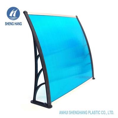 ประตูพลาสติก กันสาดพลาสติกโพลีคาร์บอเนตกันน้ำ Antiwear SGS Terrace PC Rain Shed