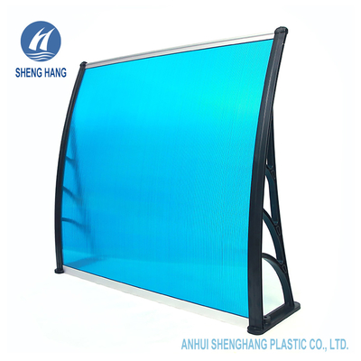 47in DIY โพลีคาร์บอเนตพลาสติกกันสาดพลาสติกประตู Canopy Patio มัลติฟังก์ชั่