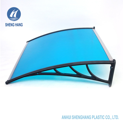 47in DIY โพลีคาร์บอเนตพลาสติกกันสาดพลาสติกประตู Canopy Patio มัลติฟังก์ชั่