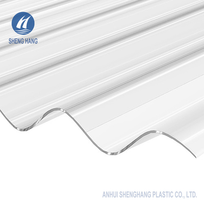 2.95×10ft Covestro Clear Corrugated Polycarbonate Sheet 50 Micron UV Resistant