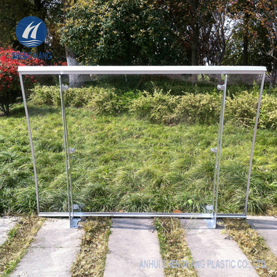 ประตูระเบียง 3mm ใสโพลีคาร์บอเนต Canopy Anti Aluminium Alloy