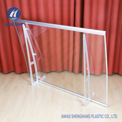 55'' X 35&quot; กันสาดโพลีคาร์บอเนตโค้ง Alu Bracket กันสาดประตูหน้าต่าง