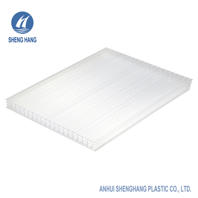 แผ่นโพลีคาร์บอเนต Multiwall ขนาด 14 มม. Four Wall 2100 * 3000mm 80um UV Protection