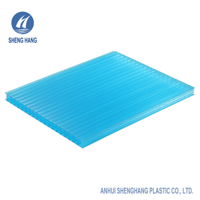 แผ่นโพลีคาร์บอเนต Multiwall ขนาด 14 มม. Four Wall 2100 * 3000mm 80um UV Protection